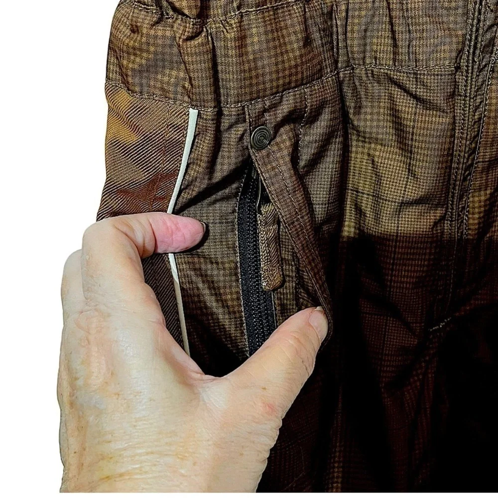 Obermeyer Boy’s Brown I Grow Bib Ski Pants Sz 5